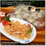 Shrimp prawn udang IQF VANNAMEI PND (Peeled & Deveined) 21-25 price/pack 1kg +/-46pcs